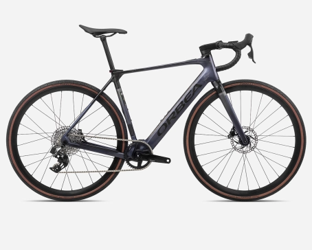 Vélo de route électrique Unisexe GAIN M31e 1X Tanzanite/Carbone