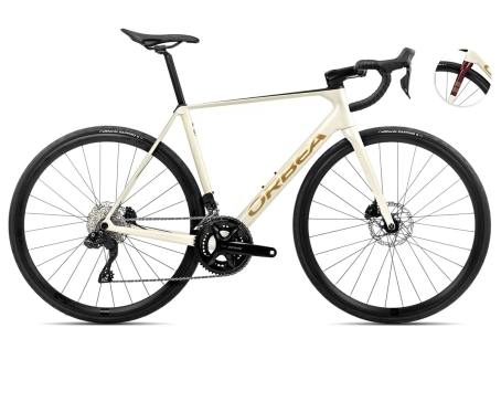 Vélo de route Unisexe ORCA M30I Blanc Ivoire/Bordeaux